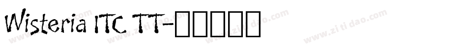 Wisteria ITC TT字体转换